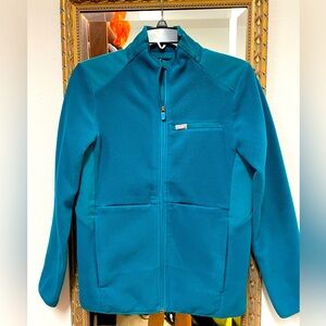 Figs Caribbean Blue On-Shift Fleece Jacket